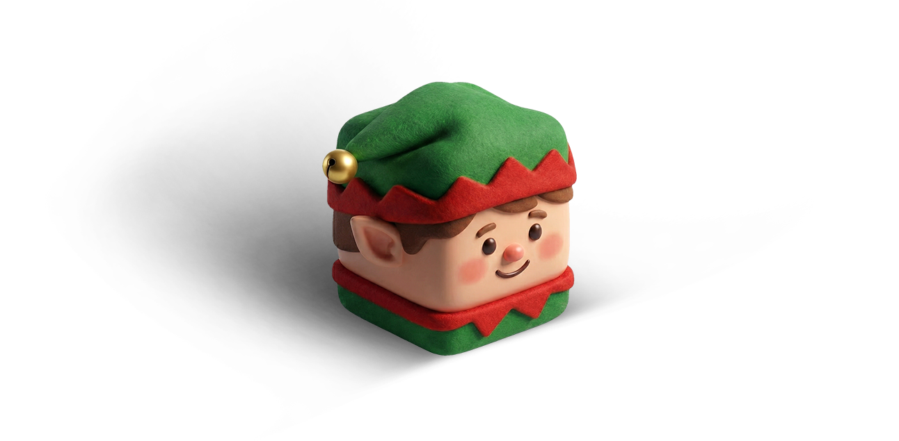 Cute elf mascot